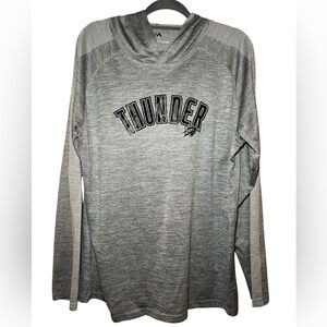 Oklahoma City Thunder Hooded Long‎ Sleeve Shirt size large